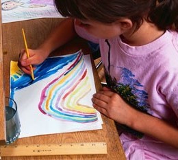 Girl Drawing, Best Child Care Center, Minnetonka, MN